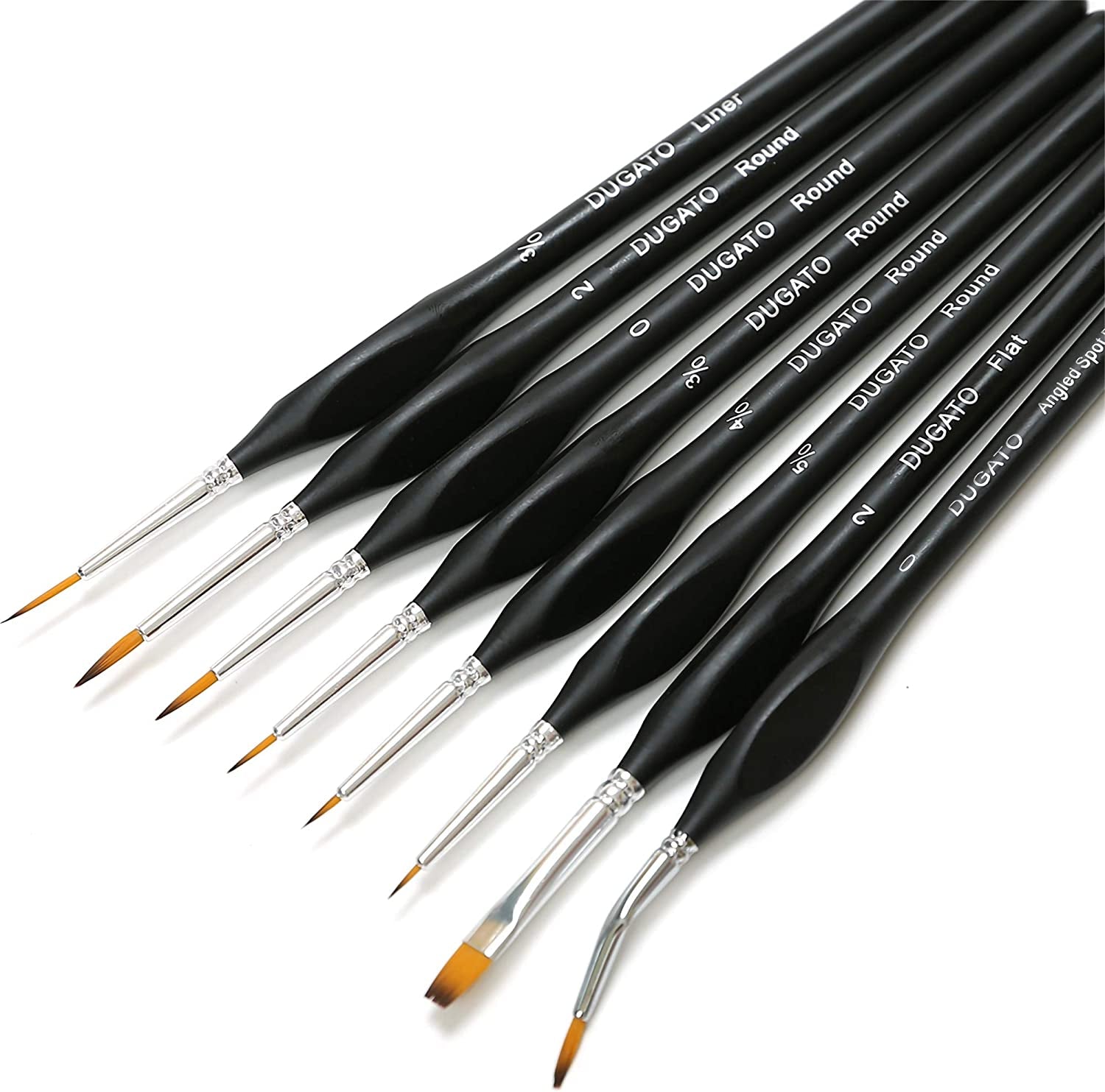 Fine Detail Paint Brush Set 8Pcs, Tiny Professional Micro Miniature  Painting Brushes Kit with Ergonomic Handle for Acrylic, Oil, Watercolor,  Art, Scale Model, Face, Paint by Numbers (VIII)